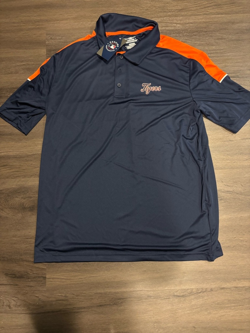 Genuine Merchandise Navy and Orange Tigers Polo